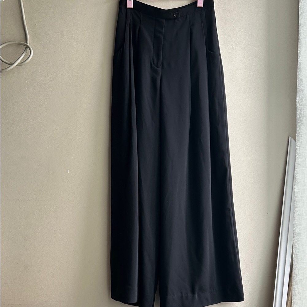 Club Monaco Black Wide-Leg Pants